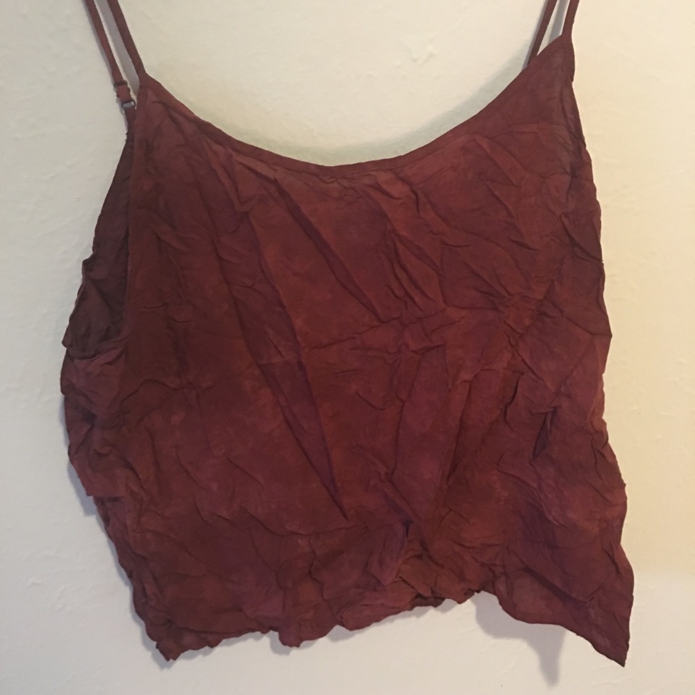 Maroon top